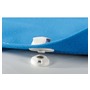 Perfix female snap fastener for fabric, white